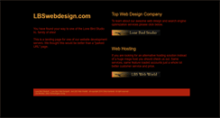Desktop Screenshot of lbswebdesign.us